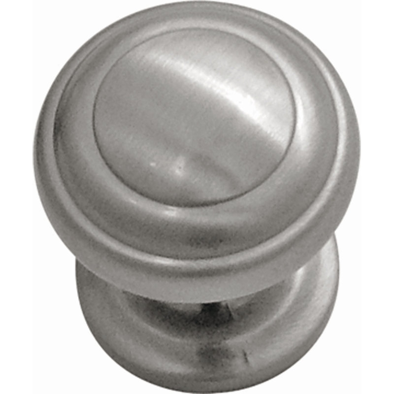 Poignée champignon 1 1/4 po de diamètre, Acier inoxydable, H 1 po x l 1 po x P 1,13 po