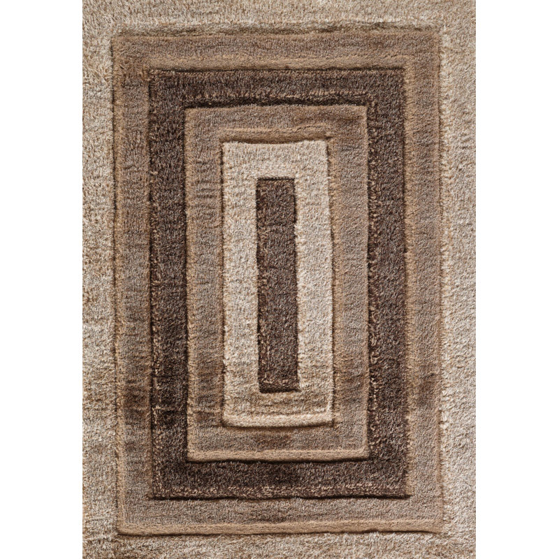 Kiawah Geometric Shag Area Rug, Rectangle 160 x 230cm