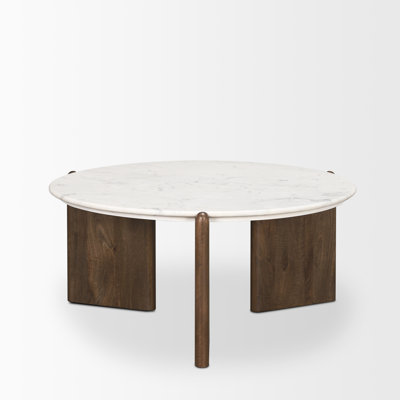 Brecken Marble Top Single Coffee Table