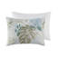 Ensemble de literie de luxe surdimensionné en coton, grand, bleu, design bord de mer pour le confort de la maison