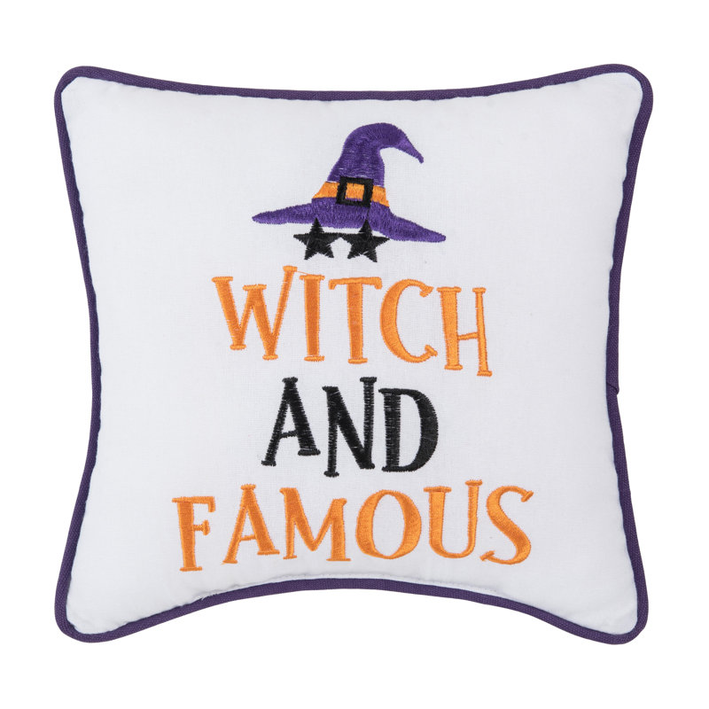 Witch And Famous Halloween Pillow