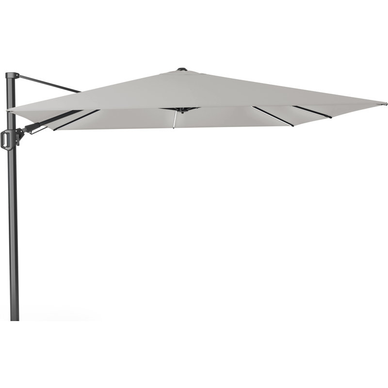 Cerena 300cm Lighted Cantilever Parasol, Light Grey