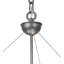 Luminaire suspendu unique à 3 lumières Colline