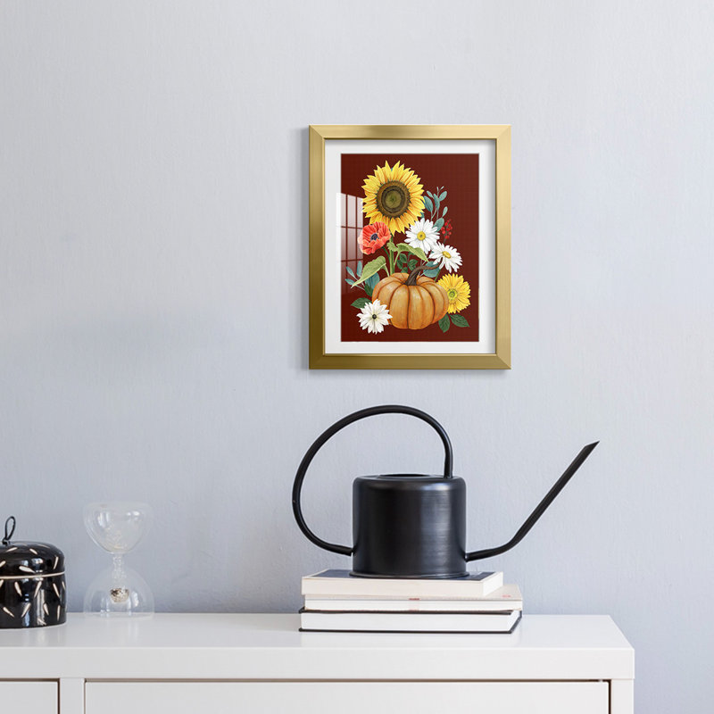 «Beautiful Fall II», reproduction encadrée, H 25,5 po x l 17,5 po, Doré