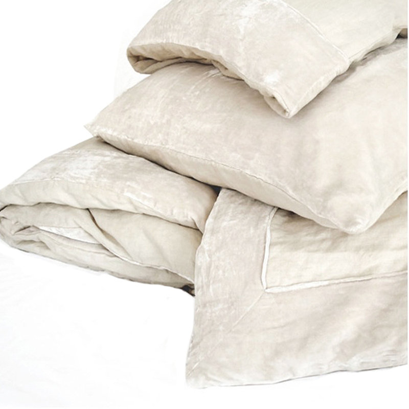 Duvet Cover Set, Creme, Queen Duvet Cover + 2 Standard Shams