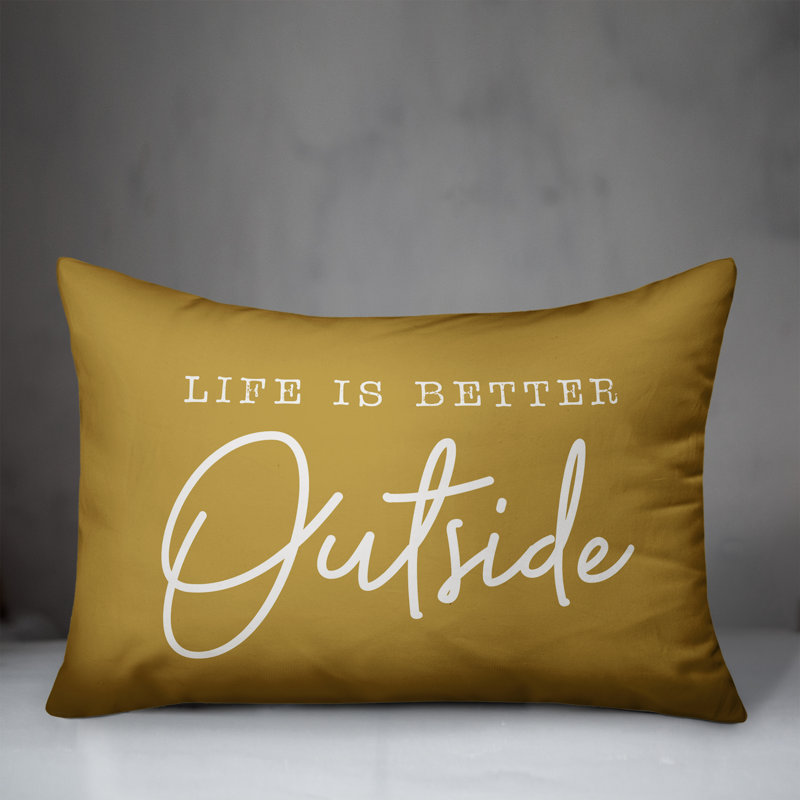Housse de coussin rectangulaire d'extérieur Better Insert 17, Jaune