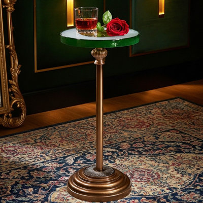 Table à boisson en verre coulé