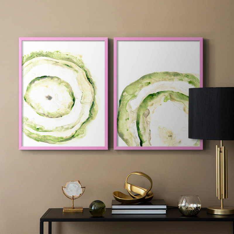 Lichen Halo III - reproduction encadrée de qualité supérieure - prête à être accrochée - aucun clou requis - aucun clou requis