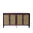 70" Rattan Buffet Cabinet With Storage, 4-Door Sideboard Buffet Cabinet With Adjustable Shelves For Kitchen, Living Room And Dining Room, Easy Assembly