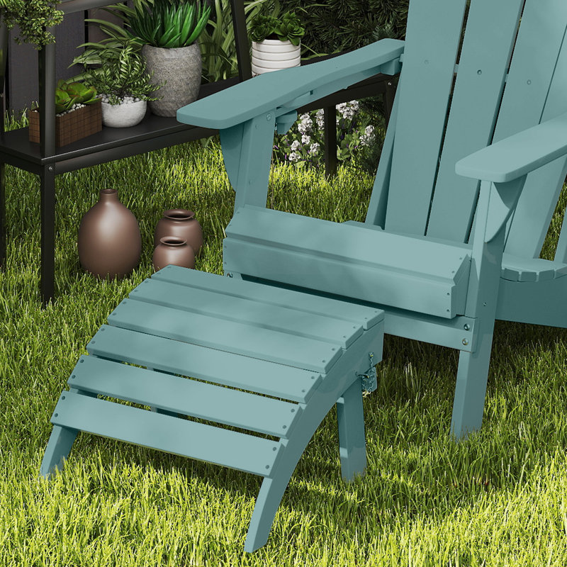 Repose-pieds pliable en plastique PEHD Adirondack, Aruba