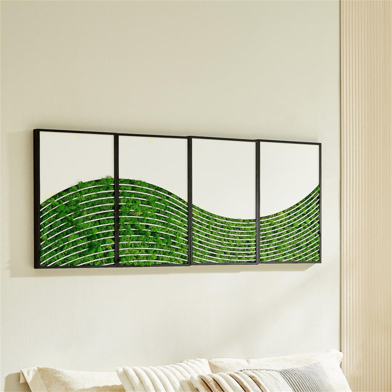 Moss Metal Wall Art 4Pcs Set