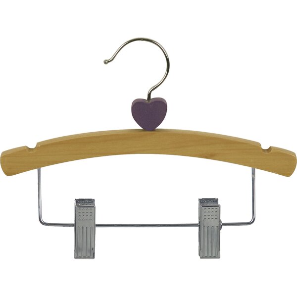 Rebrilliant Burger Arched Kid Combo Wood Hanger (Set of 25)