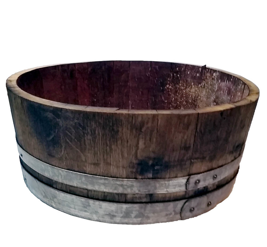 Wood Barrel Planter MGP