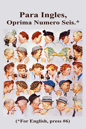 « para ingles » par wilbur pierce, affiche rétro