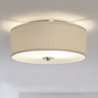 Chantey Linen Flush Mount