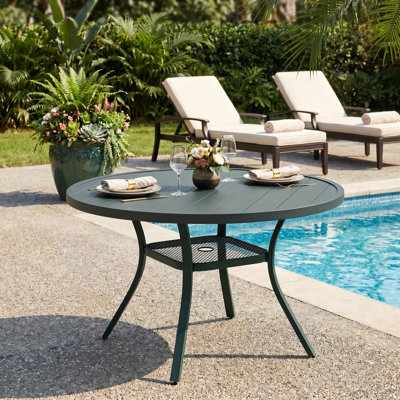 Nyoka 47.2L x 47.2W Outdoor Dining Table for 6