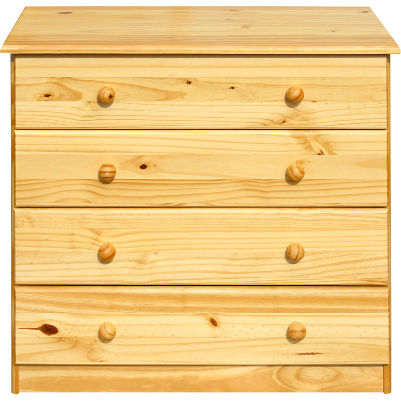Adamou Solid Wood 79cm W 3 - Drawer Chest of Drawers