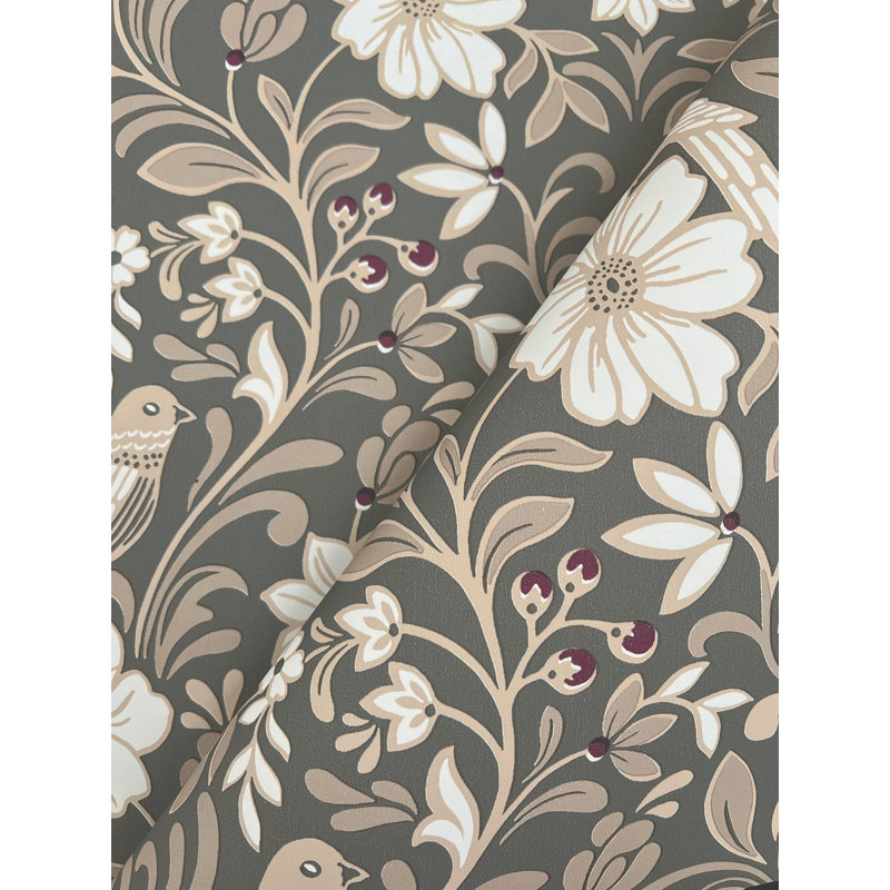 Papier peint Colette, Gris anthracite