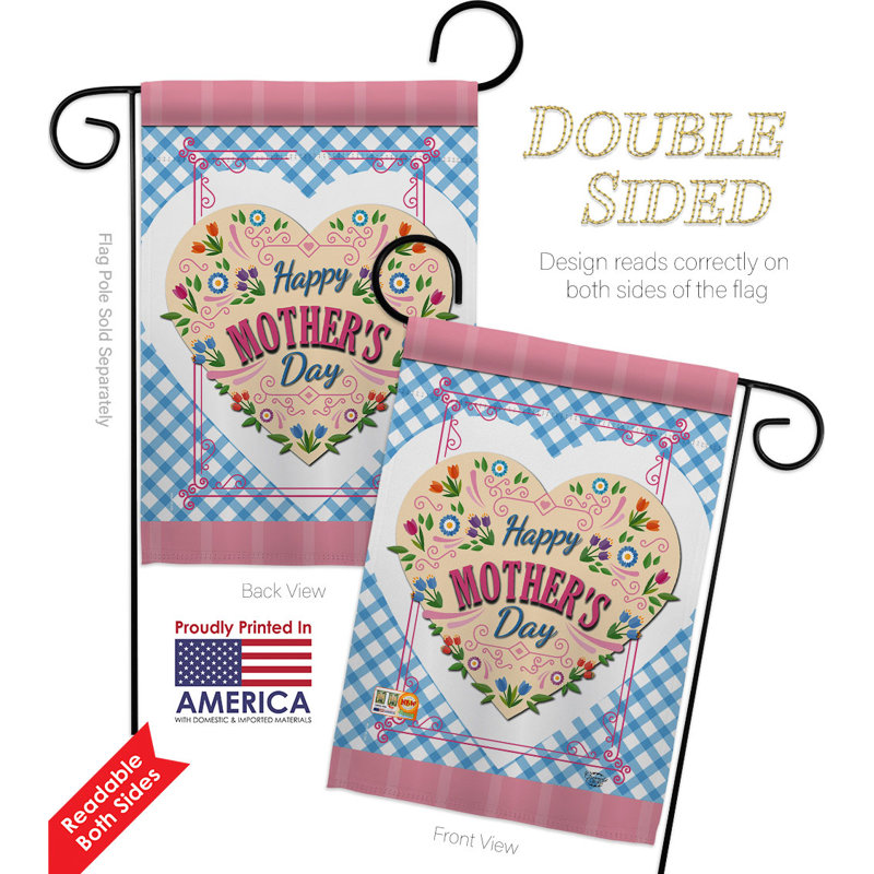 Drapeau de jardin en polyester 18,5 x 13 po Home Decor Home