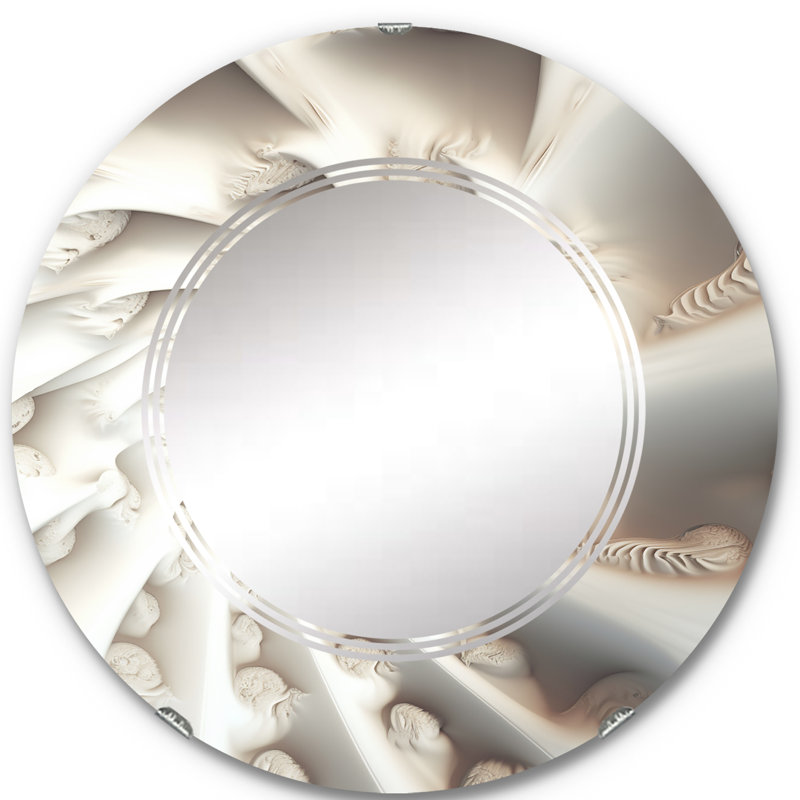 Sunelle - Miroir mural moderne rond, 24 po x 24 po