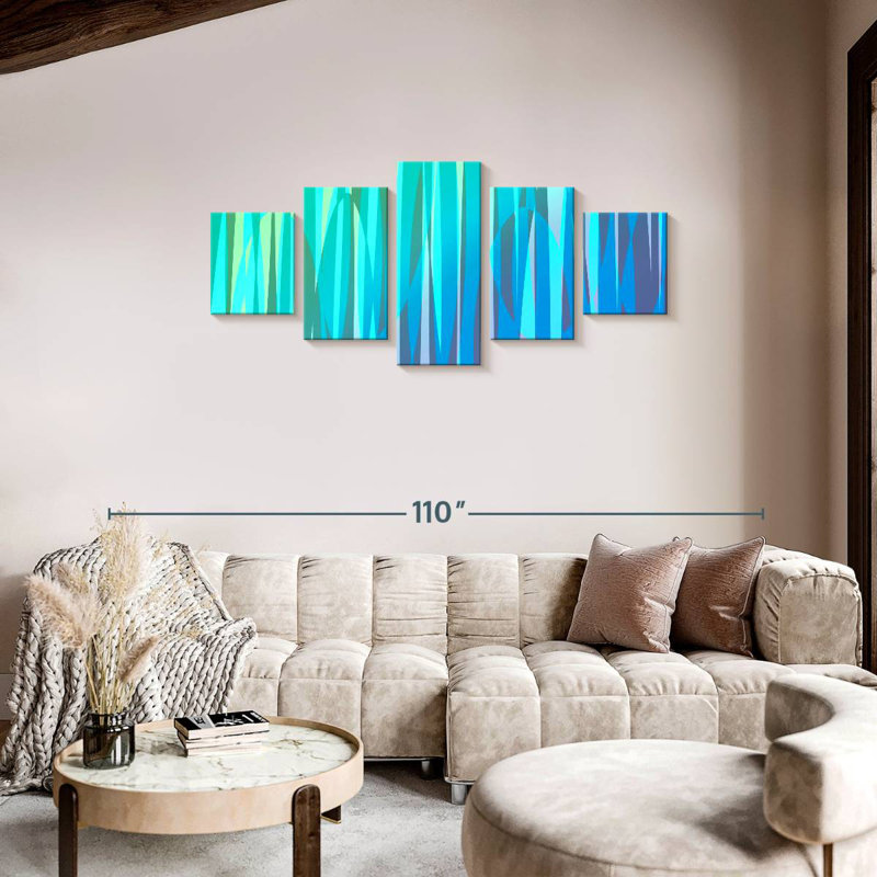 Swaying Spectrum II, 34" H x 74" W