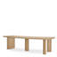 Dining Table Bergman L Natural Oak Veneer - Legs Set Of 3-1140220493