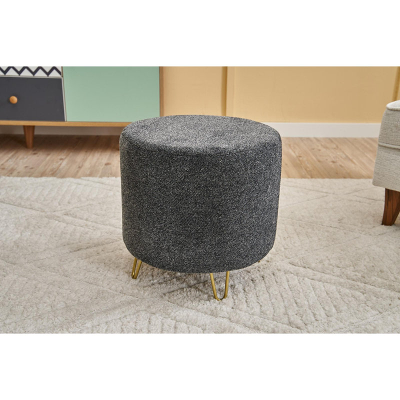 Élégant pouf en velours de 15,7 po x 15,7 po x 15,7 po | Cadre 100% bois, tissu 100% velours | Rembourrage en mousse confortable de 32 po, parfait pour le décor du salon ou de la chambre à coucher