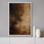 Impression murale sur toile encadrée riche brun foncé et brun doré chaud-120783711-120783707