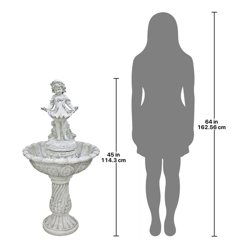 Handcrafted Indoor Outdoor Weather Resistant Sculptural Fountain