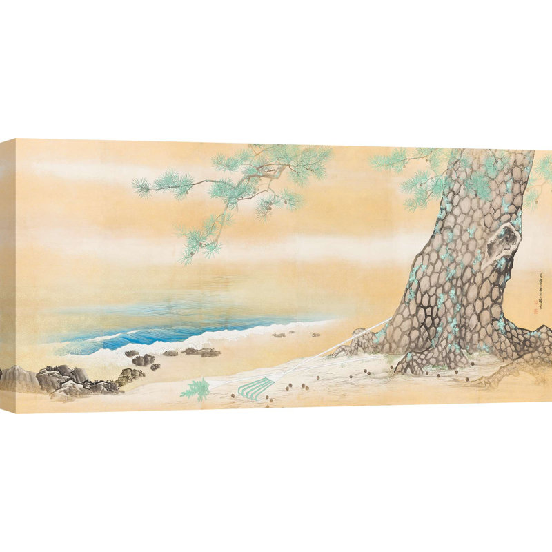 2JP7144 Japanese Art: Takasago by Shiokawa Bunrin - Wrapped Canvas Print, 60cm H x 120cm W