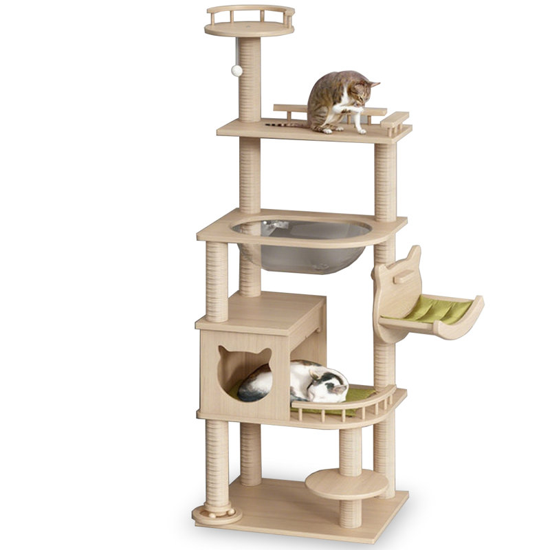 5-Tiers Cat Tree with Cat Condons,Perch,Scratching Posts