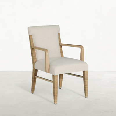Maris Mahogany Handwoven Dining Arm Chair
