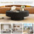 Round Coffee Table with 6.8" Thick Tabletop-1313222465