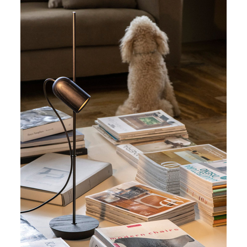 Onfa Table Lamp, Graphite/Oak, Oak