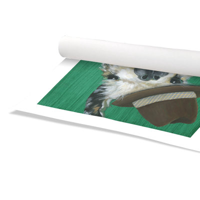 Rolled Llama Gentleman Paper Print