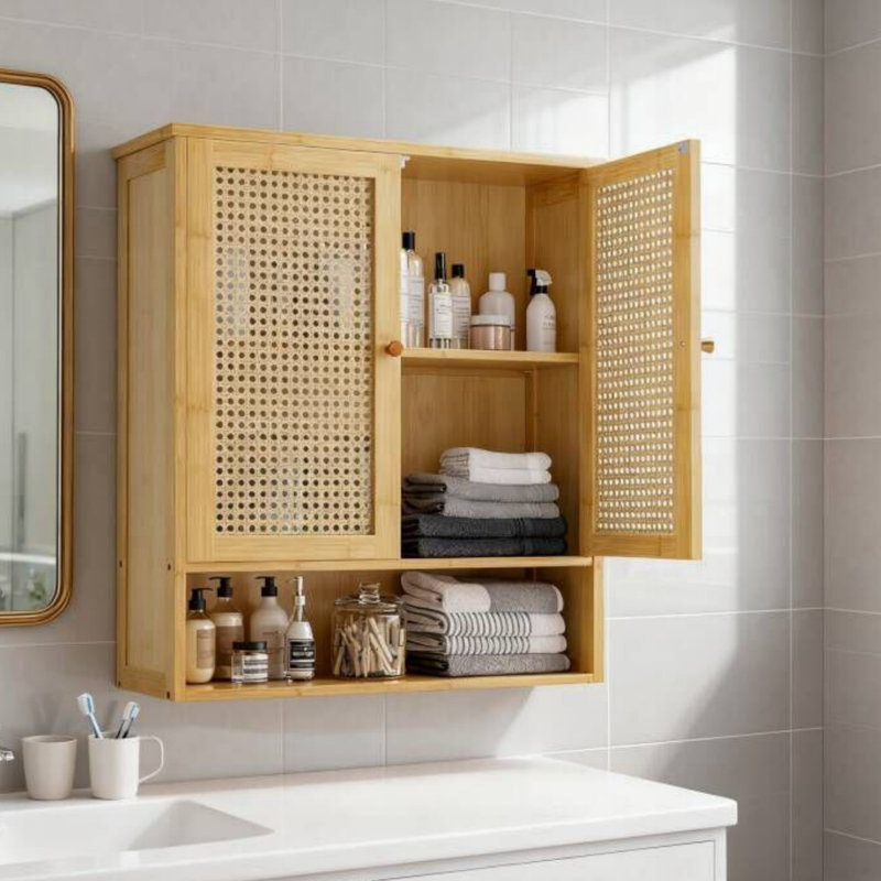 Allizon Bamboo Bathroom Cabinet