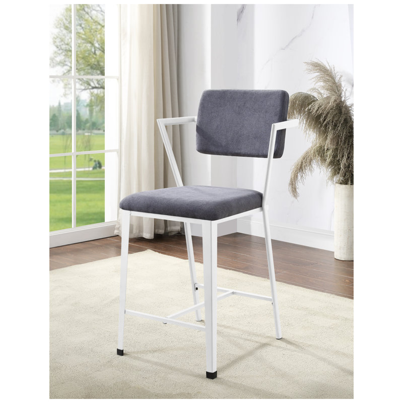 Chaises de comptoir rembourrées en tissu Cargo