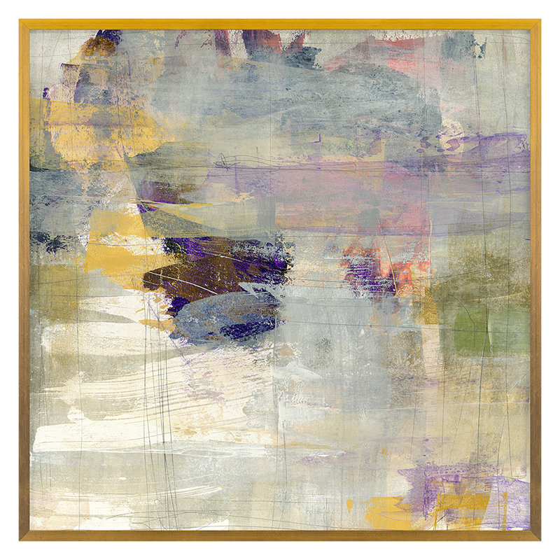 Layered Motion 2 Print by Harris, Maeve, Gold Framed, 36" H x 36" W