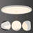 32in. White Dimmable Led Ceiling Light Flush Mount With Adjustabl 2700k/ 3000k/ 3500k/4000k/5000k