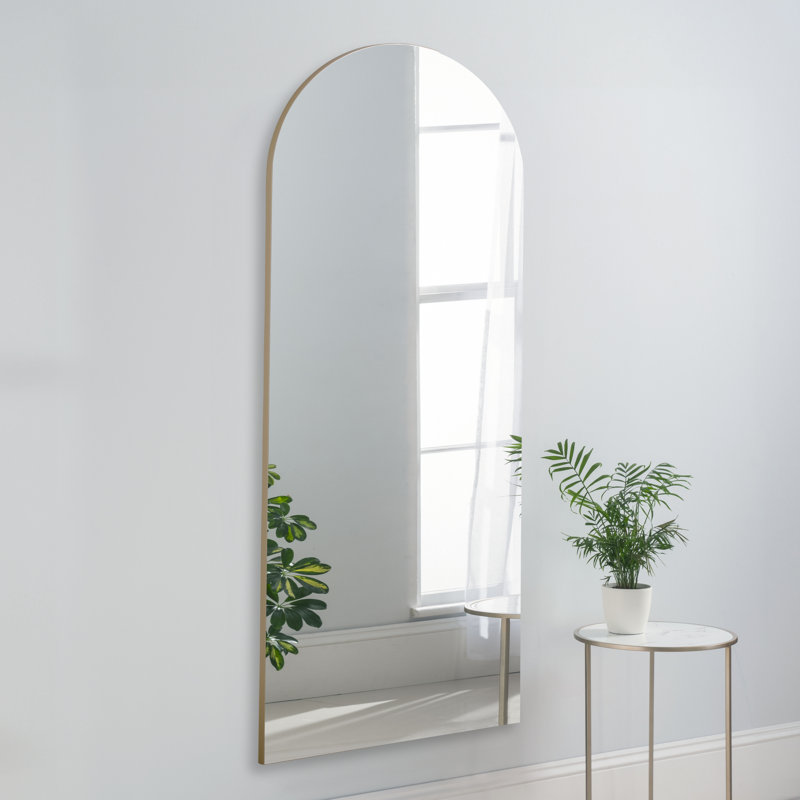 Alben Wood Framed Full Length Mirror, Gold
