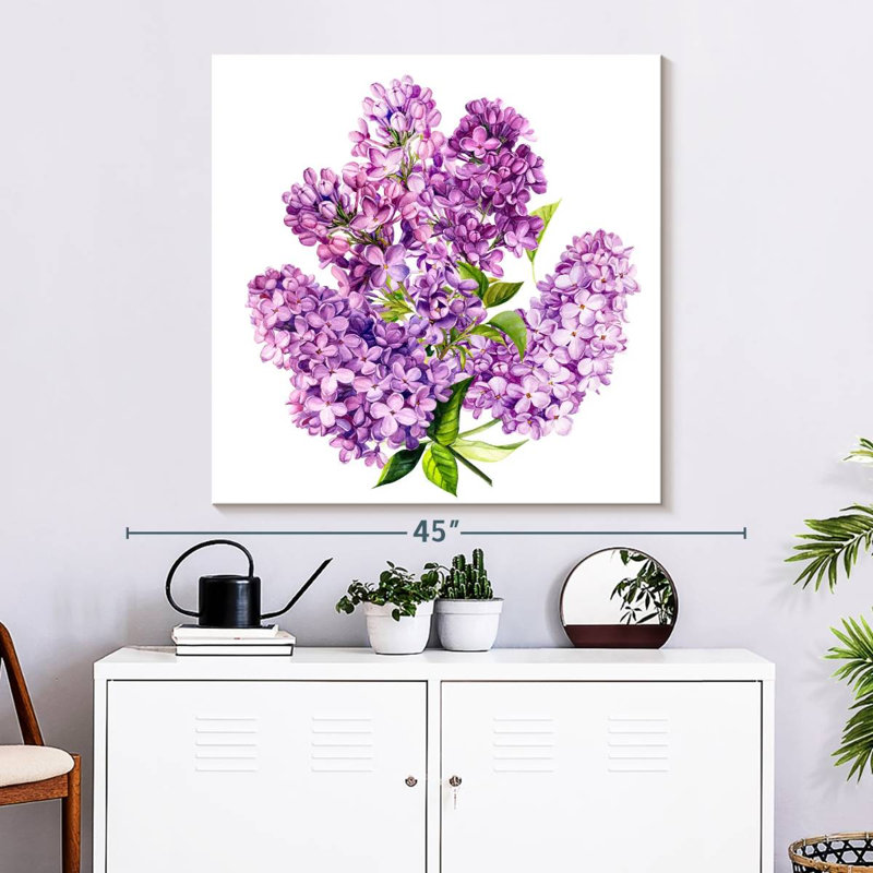 Lilac Cluster, 33" H x 33" W