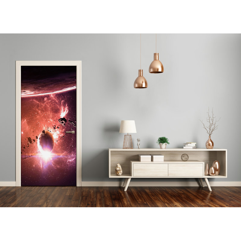 Galaxy Door Decal