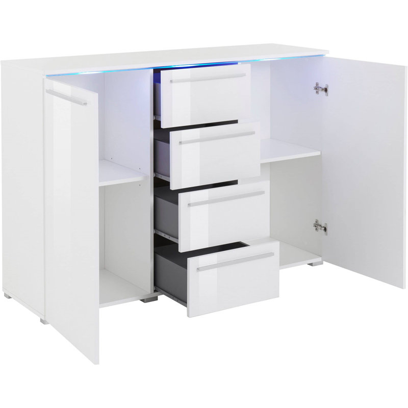 Morena 132cm Sideboard, White 