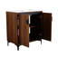 Meuble-lavabo autoportant en bois d'ingénierie avec lavabo 30 po, 2 portes et 2 portes Katelinn