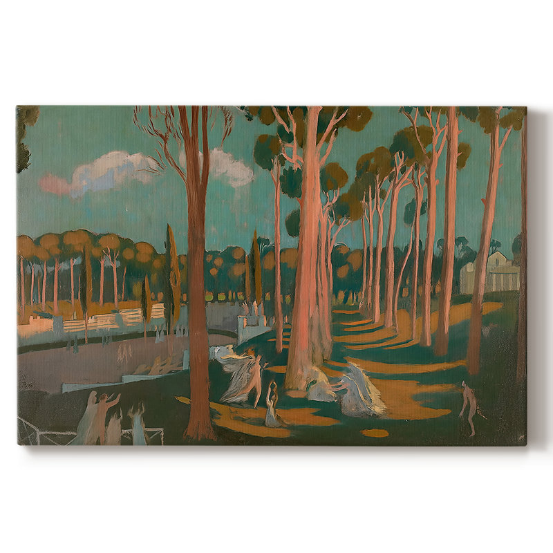 Arbres verts (vert) - Maurice Denis - toile tendue avec châssis - 1893, 24 x 36
