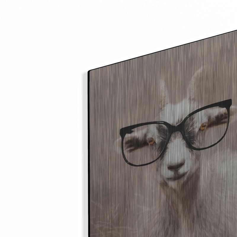 «See Clearly Goat» par Lori Deiter, H 16 po x l 12 po