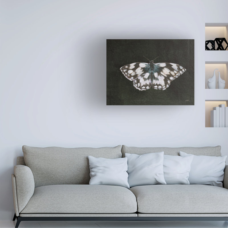 Art mural sur toile noire, Julia, H 14 po x l 19 po