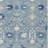 3' X 5' Denim Blue Ivory And Beige Oriental Washable Indoor Outdoor Area Rug