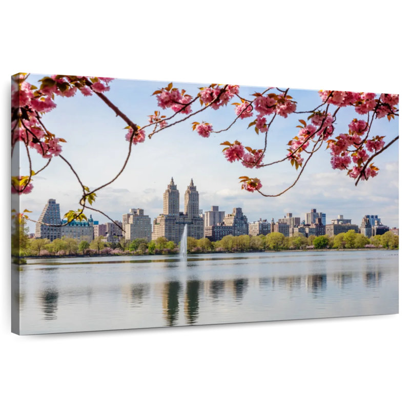 Fleurs de cerisier de Sirci Central Park, H 34 po x l 51 po