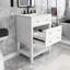 Meuble-lavabo simple 24 po avec plateau en céramique Mustaeen